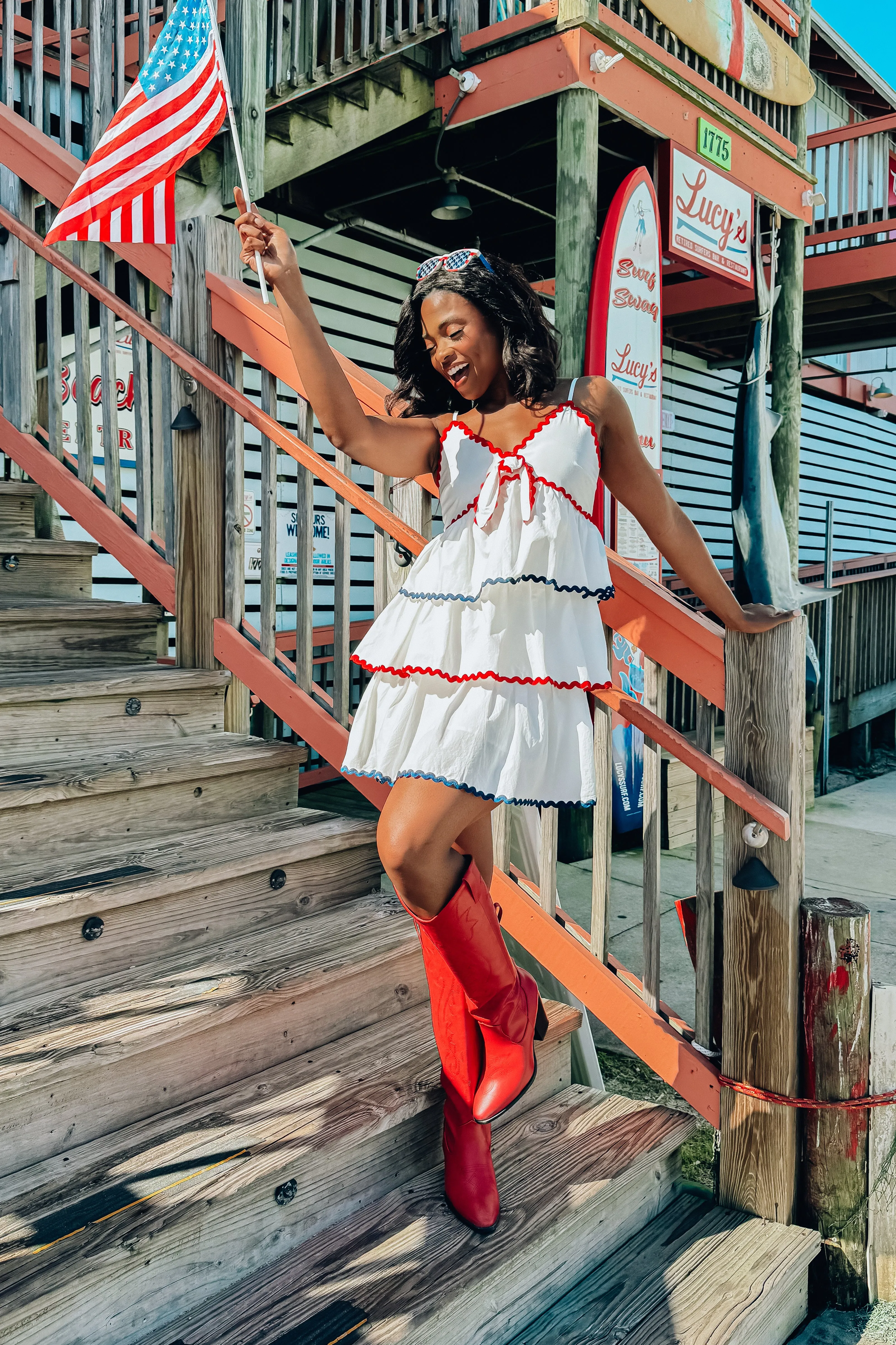 The Sweet Life Tiered Dress sold by Bella Rose boutique product image thumbnail 3