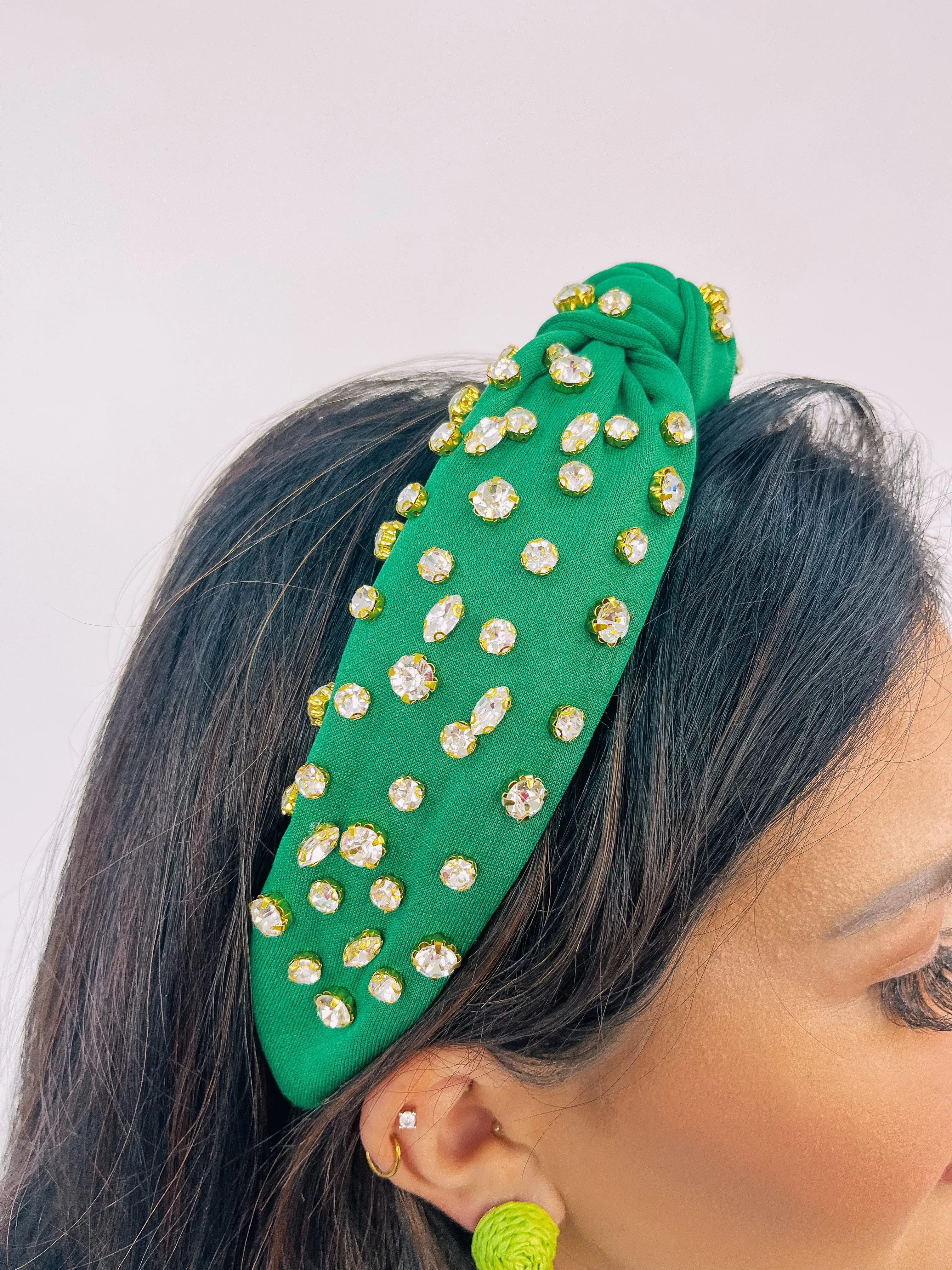 Always Darling Rhinestone Knot Headband sold by Bella Rose boutique