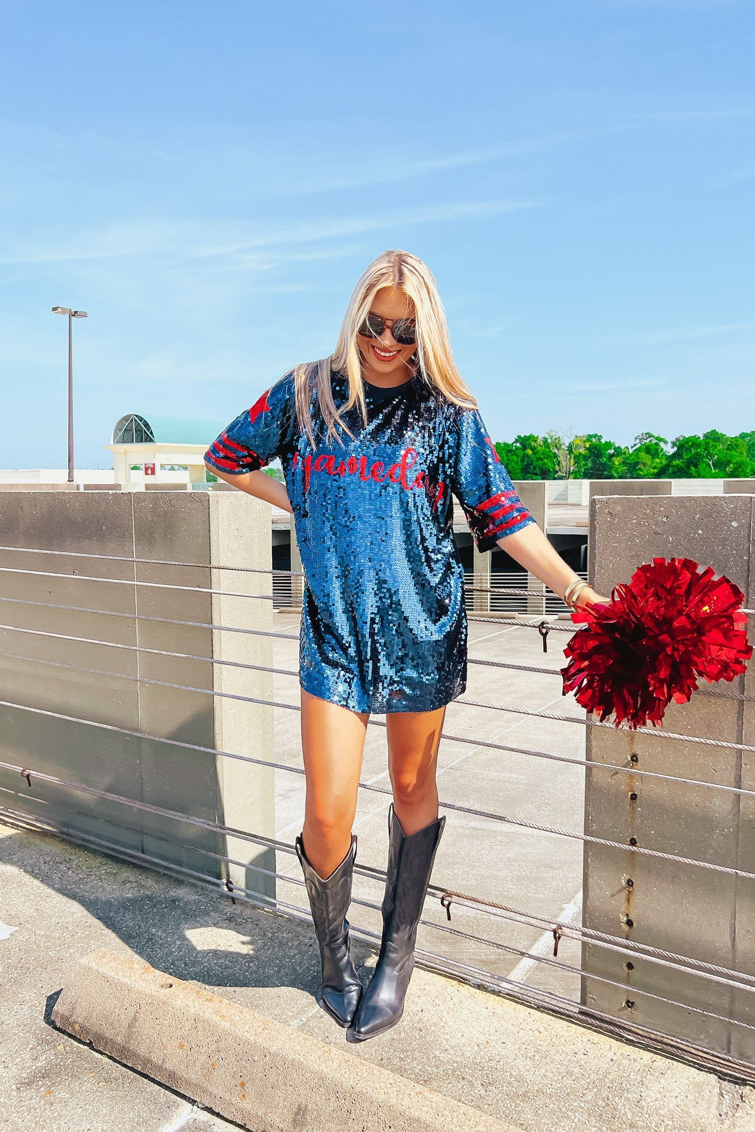Gameday Glam Sequin Dress sold by Bella Rose boutique product image thumbnail 4