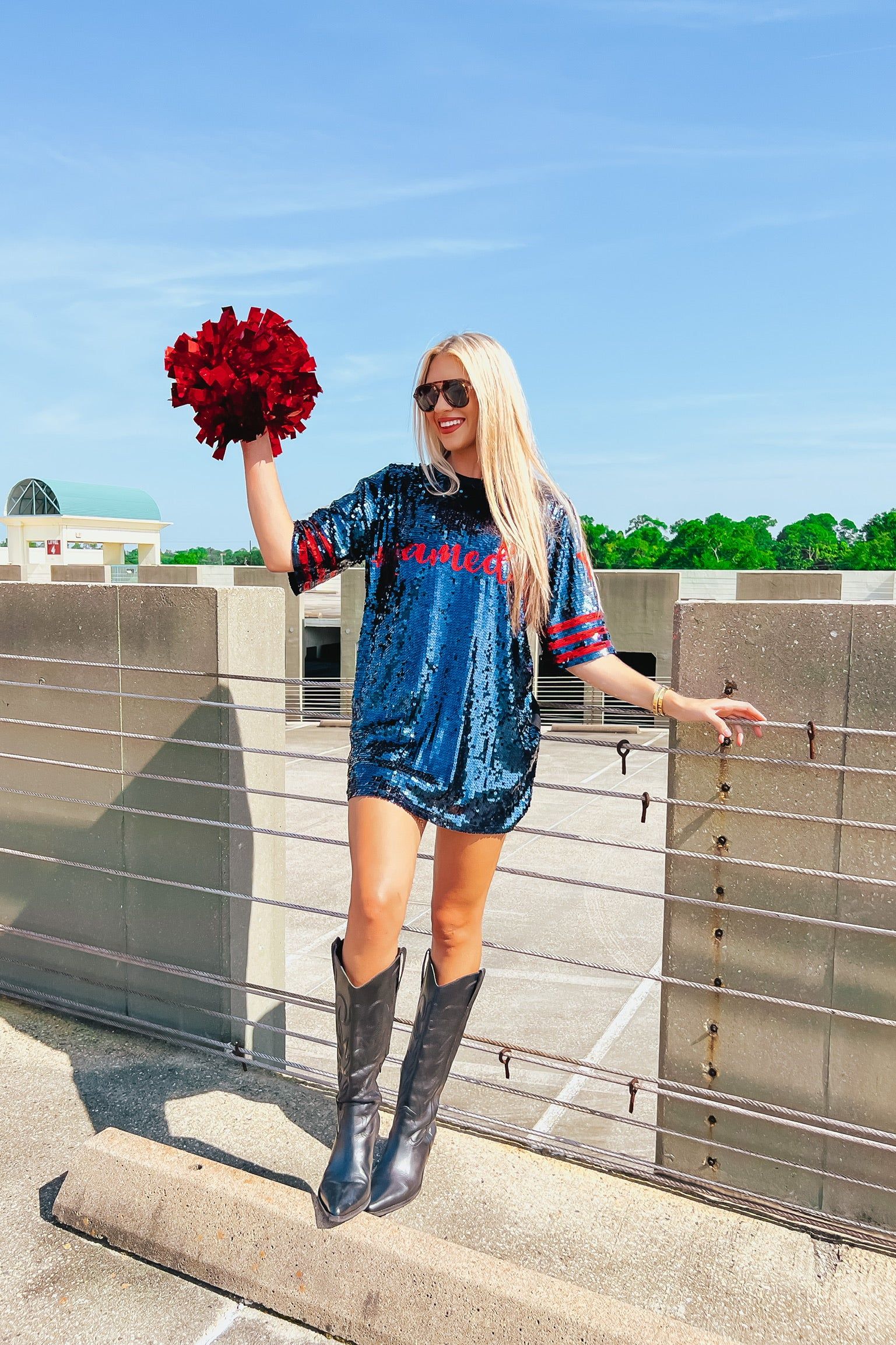 Gameday Glam Sequin Dress sold by Bella Rose boutique product image thumbnail 3