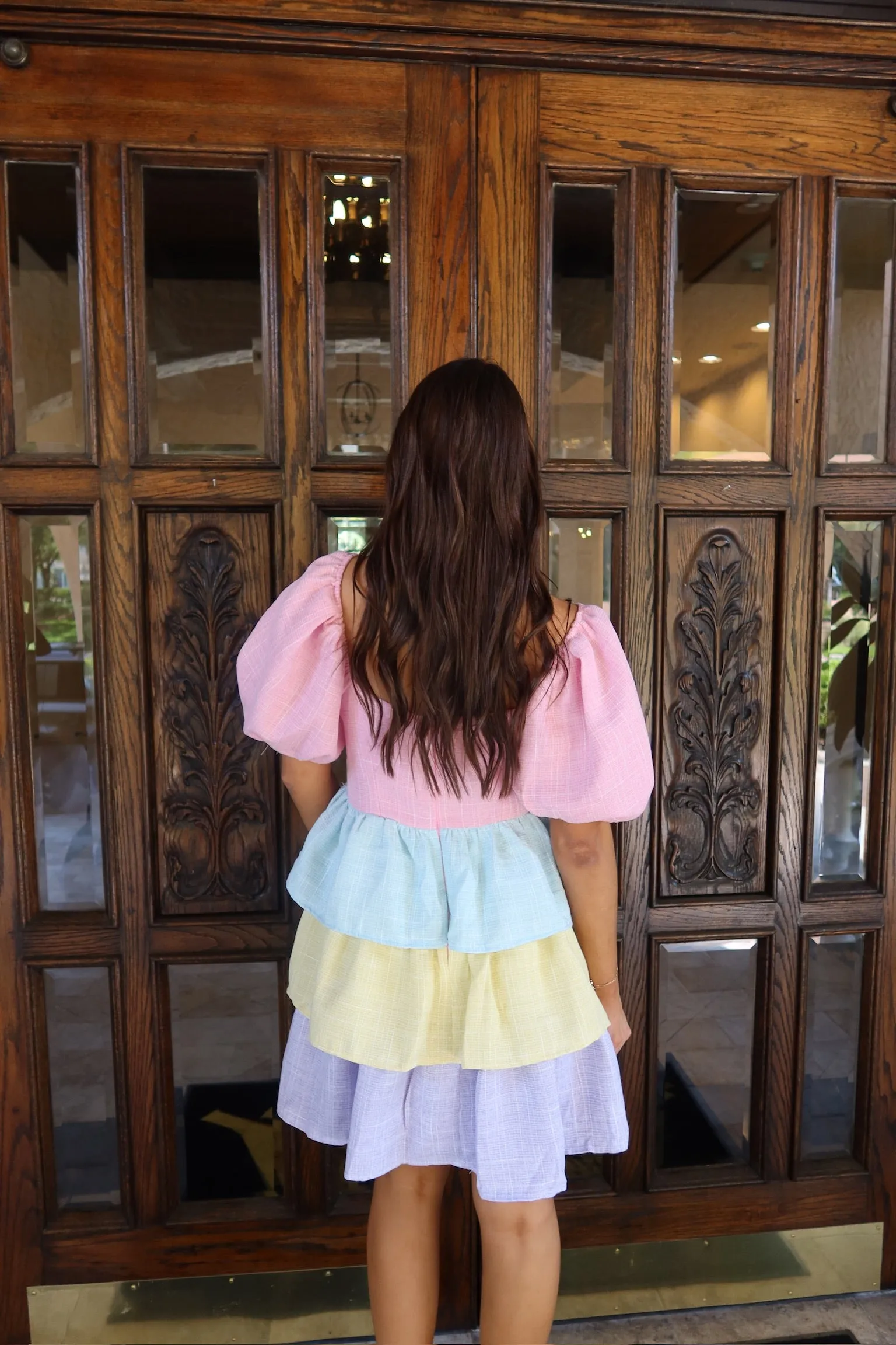 Sweet Like You Tiered Mini Dress sold by Bella Rose boutique product image thumbnail 3