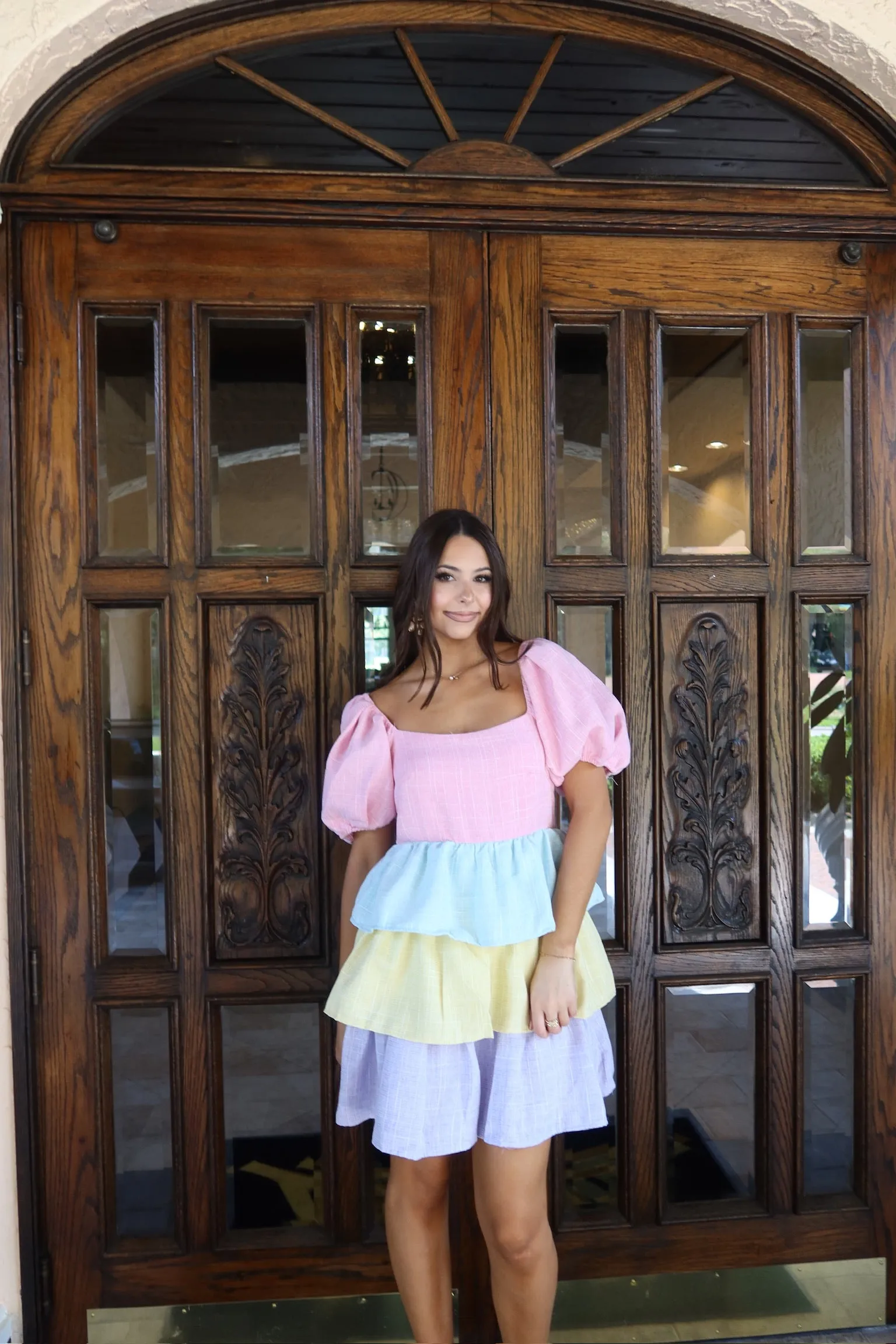 Sweet Like You Tiered Mini Dress sold by Bella Rose boutique