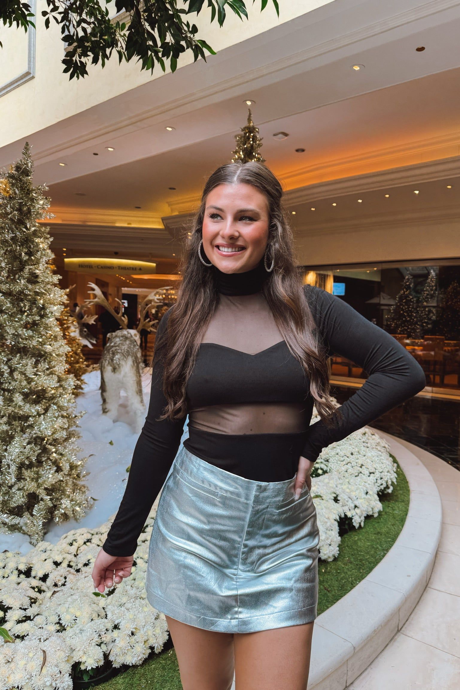 Trying Something Different Metallic Skort sold by Bella Rose boutique product image thumbnail 3