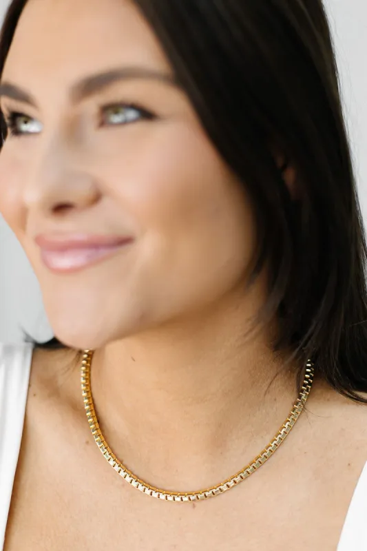 Square Chain Link Necklace sold by Bella Rose boutique