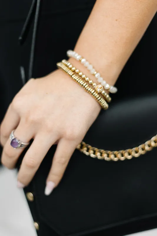 3 Piece Assorted Bead Stretch Bracelet Set sold by Bella Rose boutique