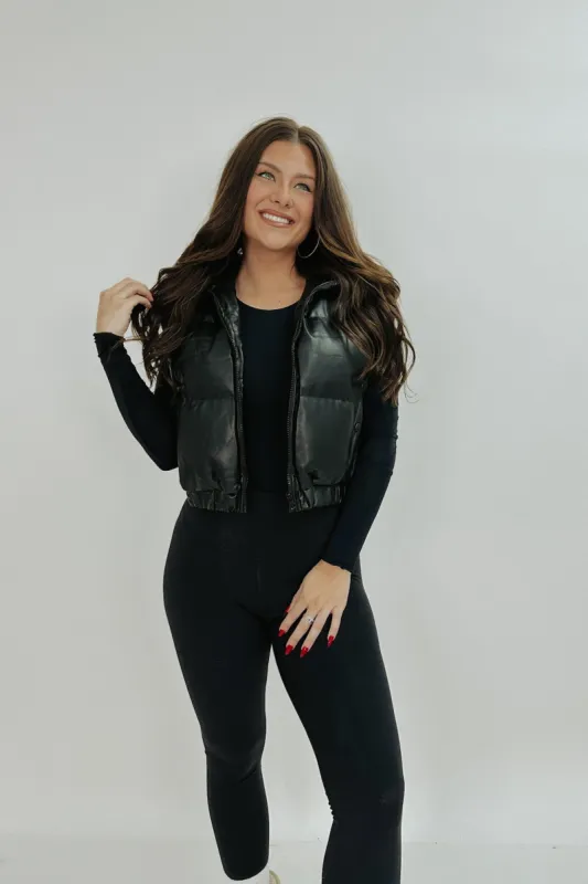 Never Letting Go Puffer Vest sold by Bella Rose boutique