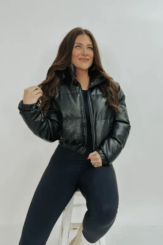 Cloud Nine Cutie Puffer Bomber Jacket sold by Bella Rose boutique