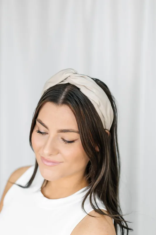 Top Notch Faux Leather Headband sold by Bella Rose boutique
