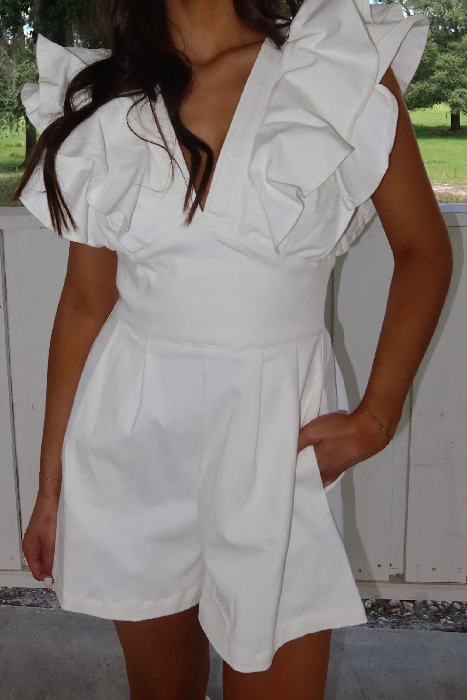 Weekend Away Twill Romper sold by Bella Rose boutique product image thumbnail 2