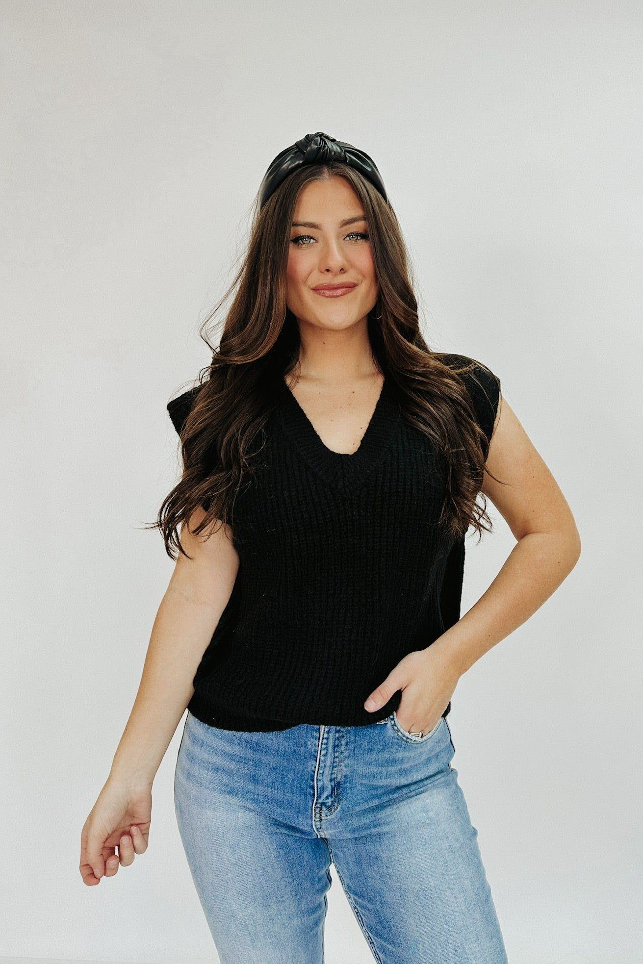 Can't Be Matched Sweater Vest sold by Bella Rose boutique product image thumbnail 2