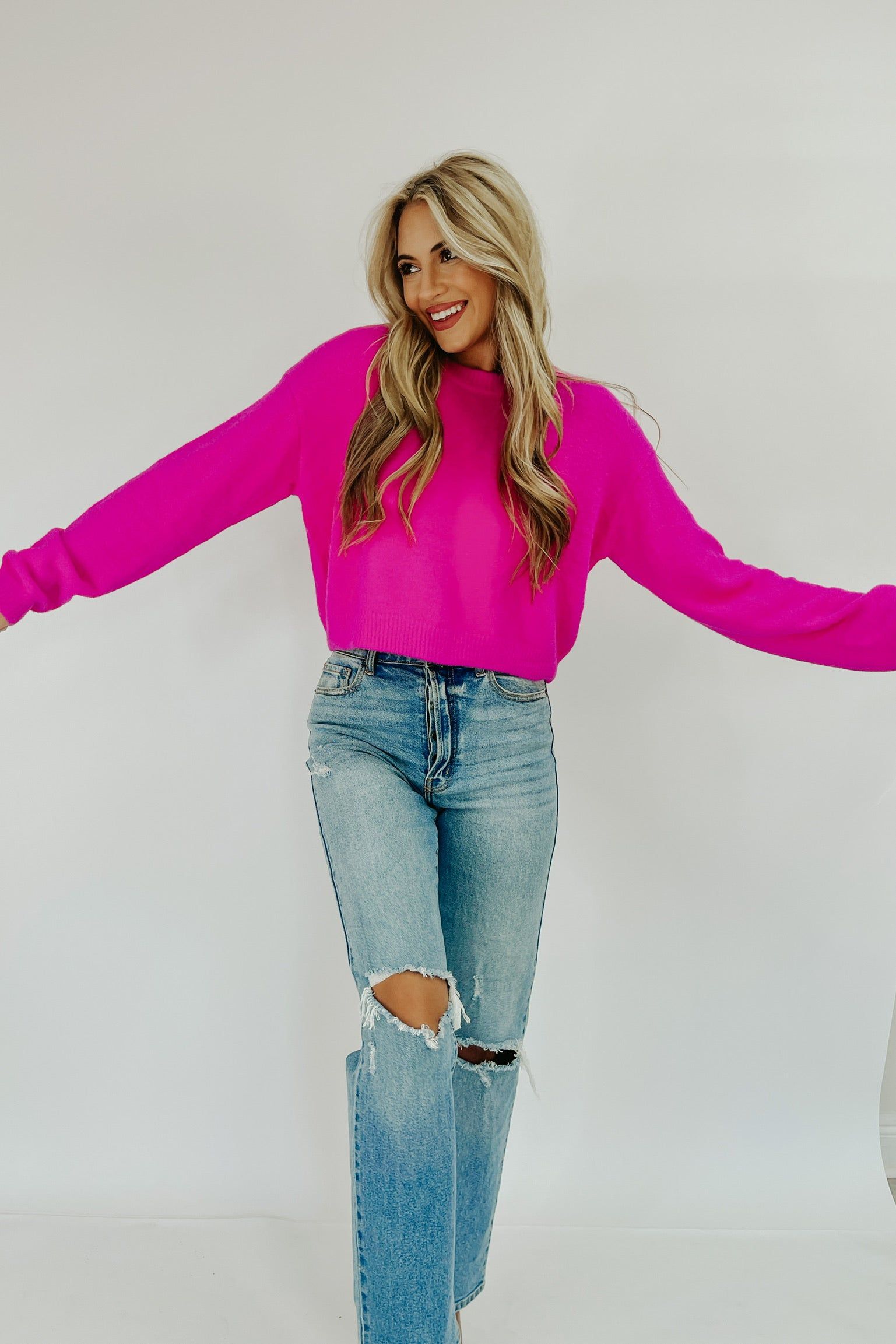 Like A Warm Hug Cropped Sweater sold by Bella Rose boutique product image thumbnail 2