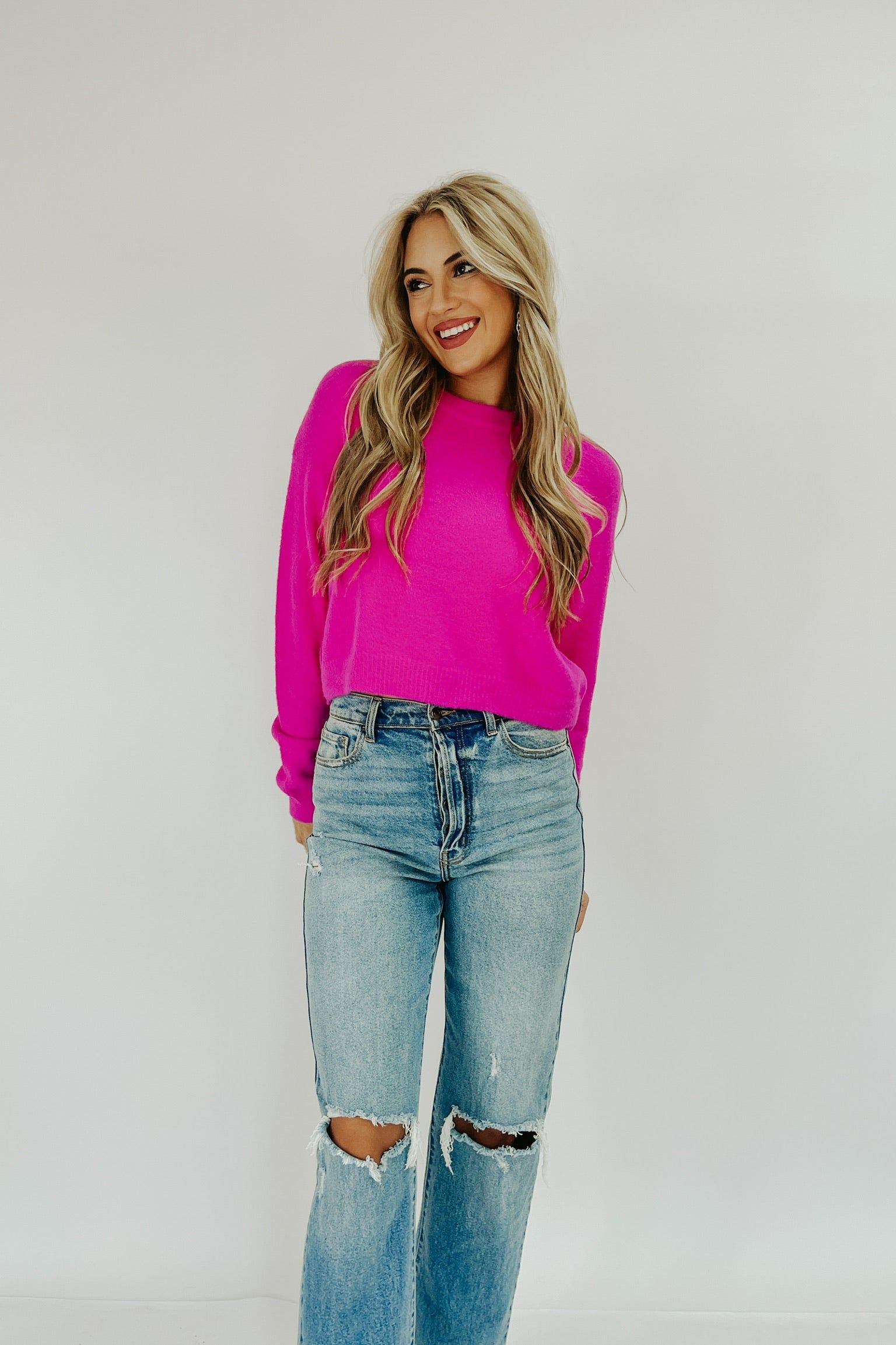 Like A Warm Hug Cropped Sweater sold by Bella Rose boutique product image thumbnail 3