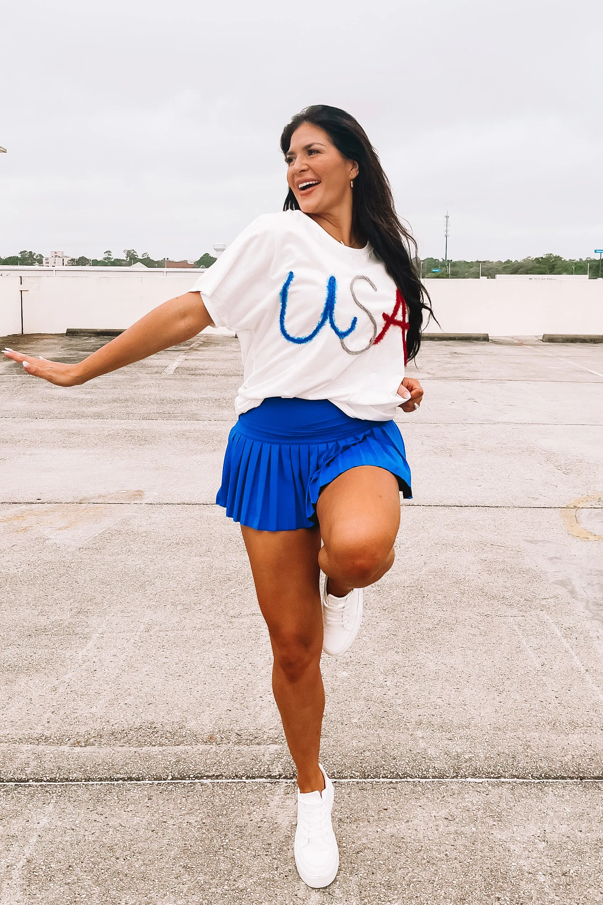 RESTOCK: USA Tinsel Top sold by Bella Rose boutique product image thumbnail 3