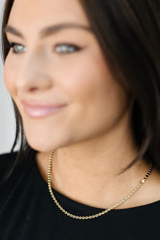 Disc Bead Link Necklace sold by Bella Rose boutique