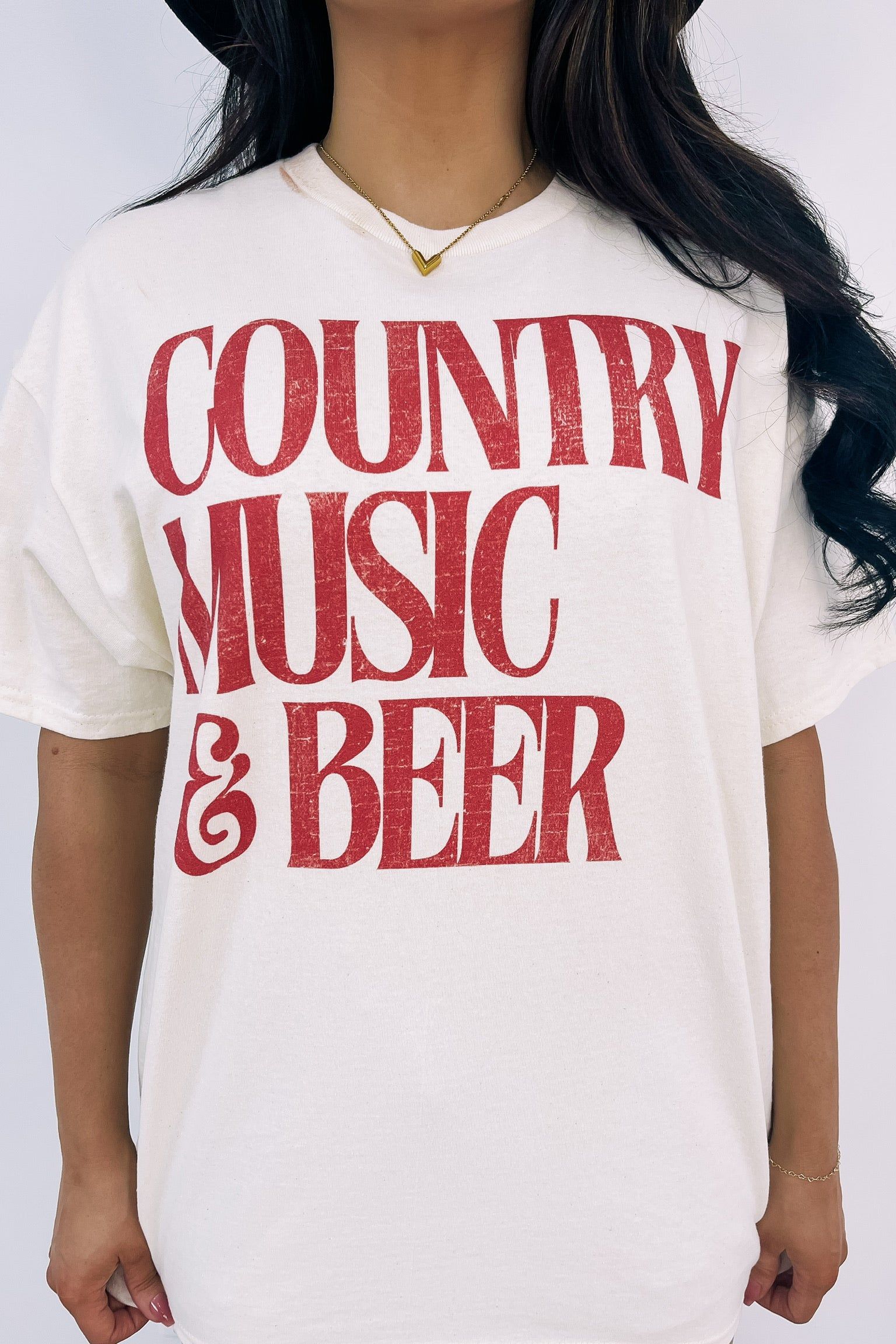 Country Music And Beer Graphic Top sold by Bella Rose boutique product image thumbnail 3
