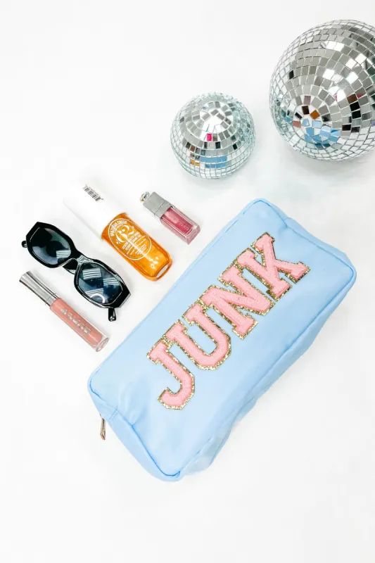 Junk Sherpa Patch Embellished Pouch sold by Bella Rose boutique