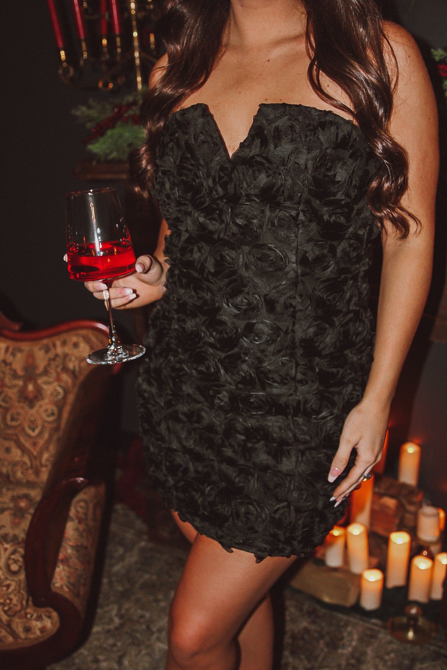 Moments To Cherish Floral Textured Mini Dress sold by Bella Rose boutique product image thumbnail 3