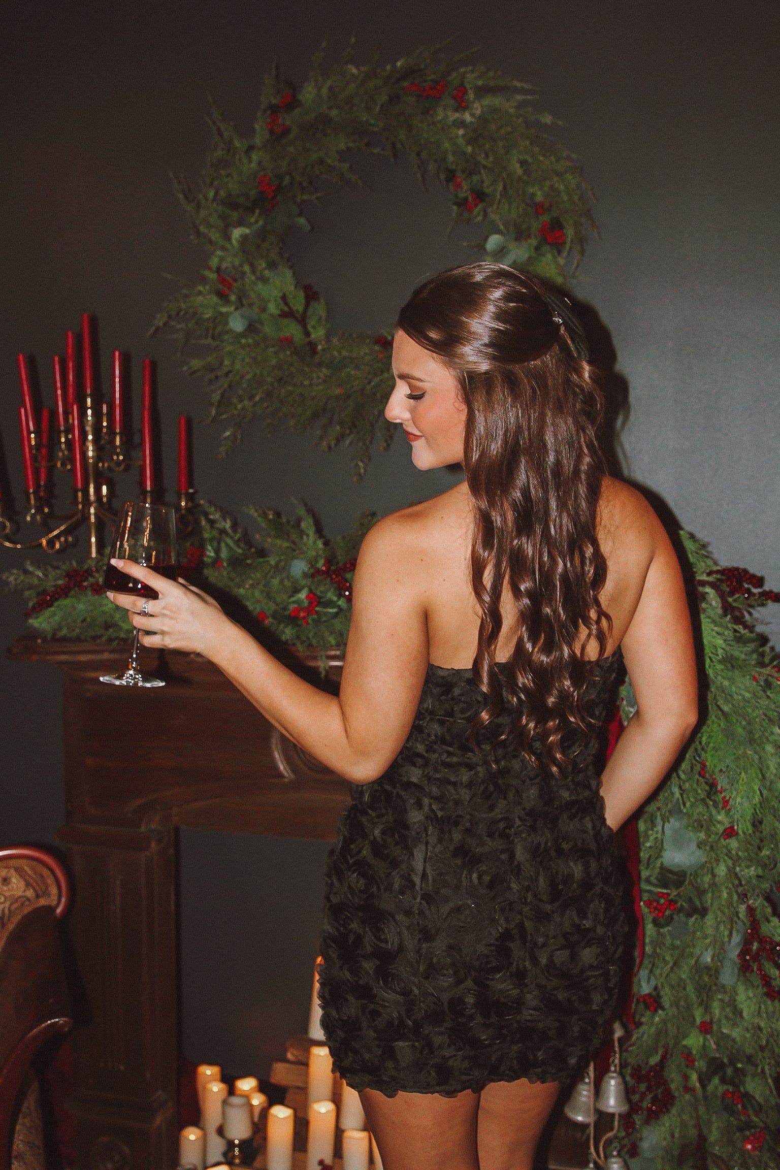 Moments To Cherish Floral Textured Mini Dress sold by Bella Rose boutique product image thumbnail 5