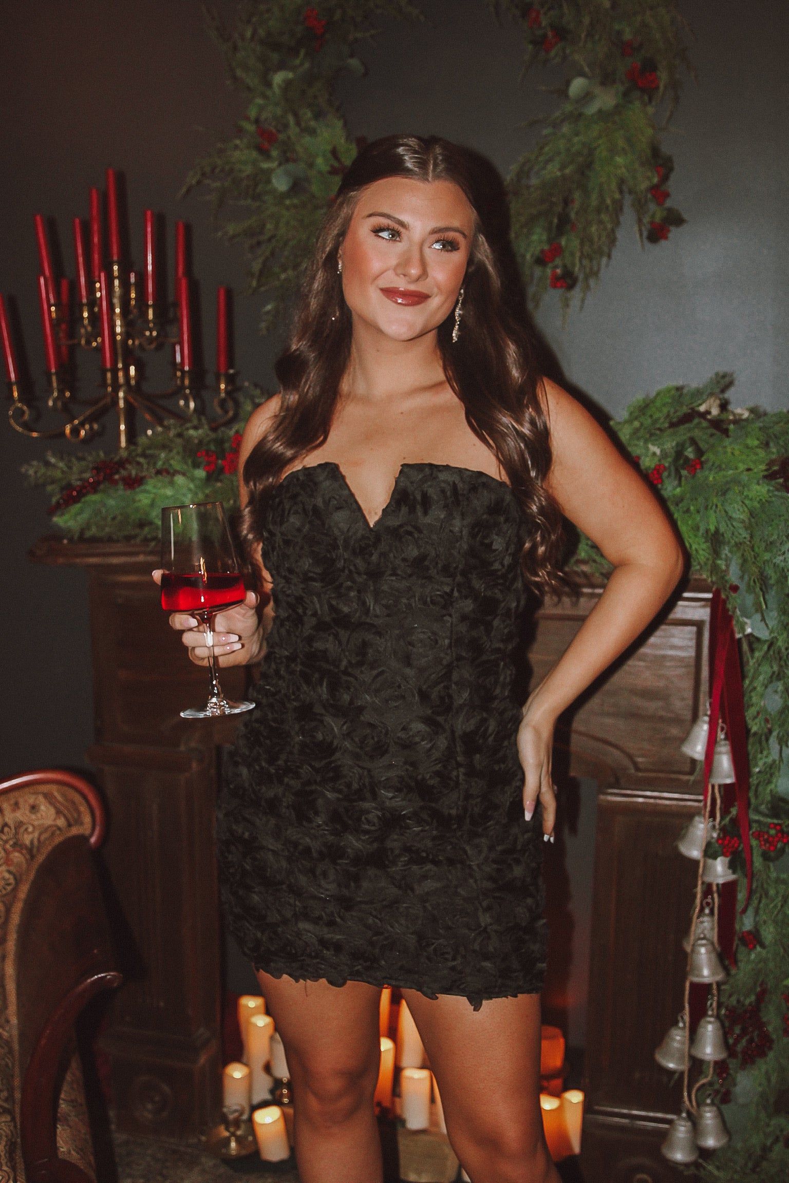 Moments To Cherish Floral Textured Mini Dress sold by Bella Rose boutique product image thumbnail 4