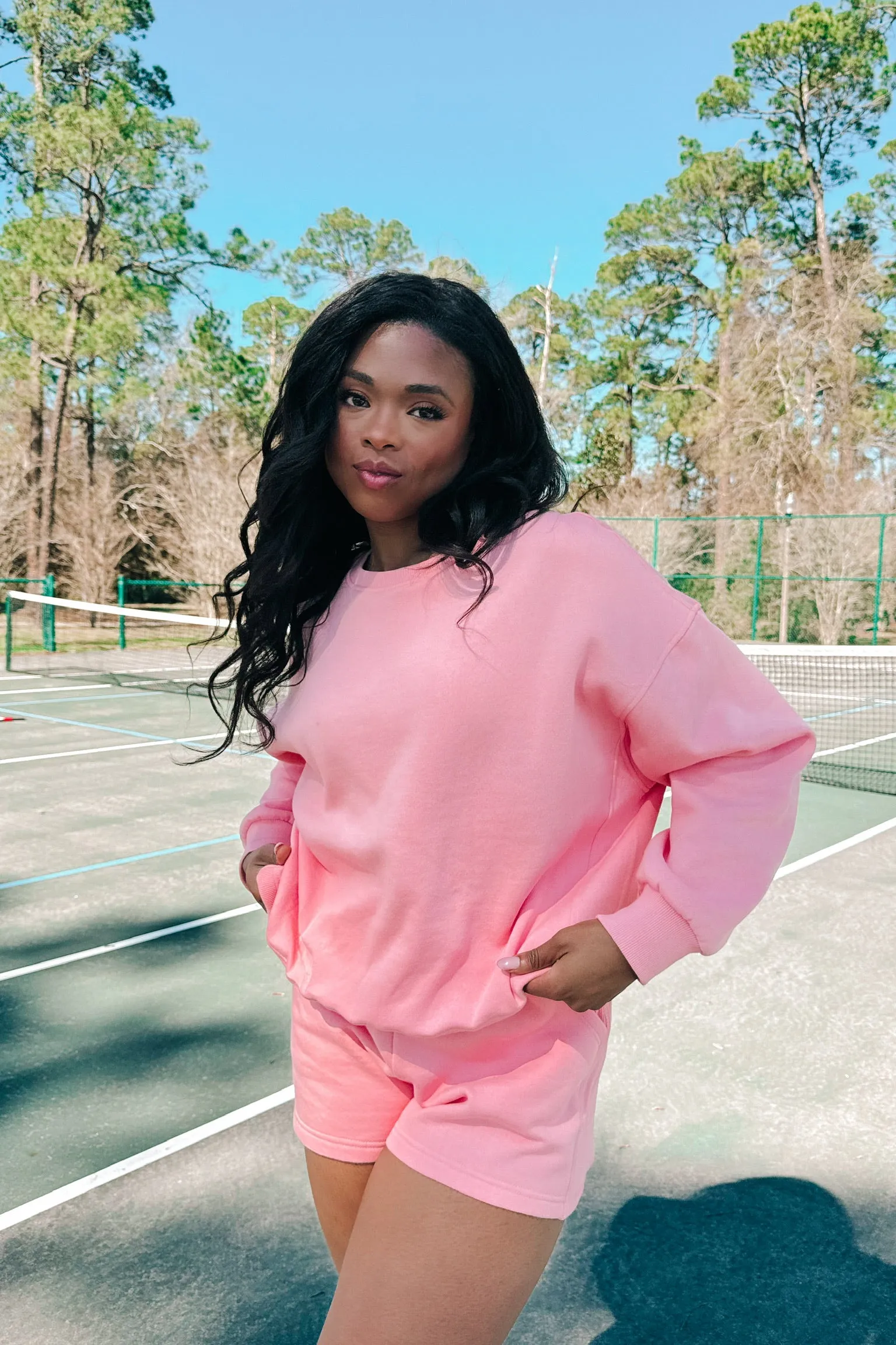 Coastal Sunset Oversized Sweatshirt sold by Bella Rose boutique