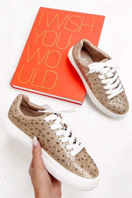 Beyond Glitz Rhinestone Sneakers sold by Bella Rose boutique