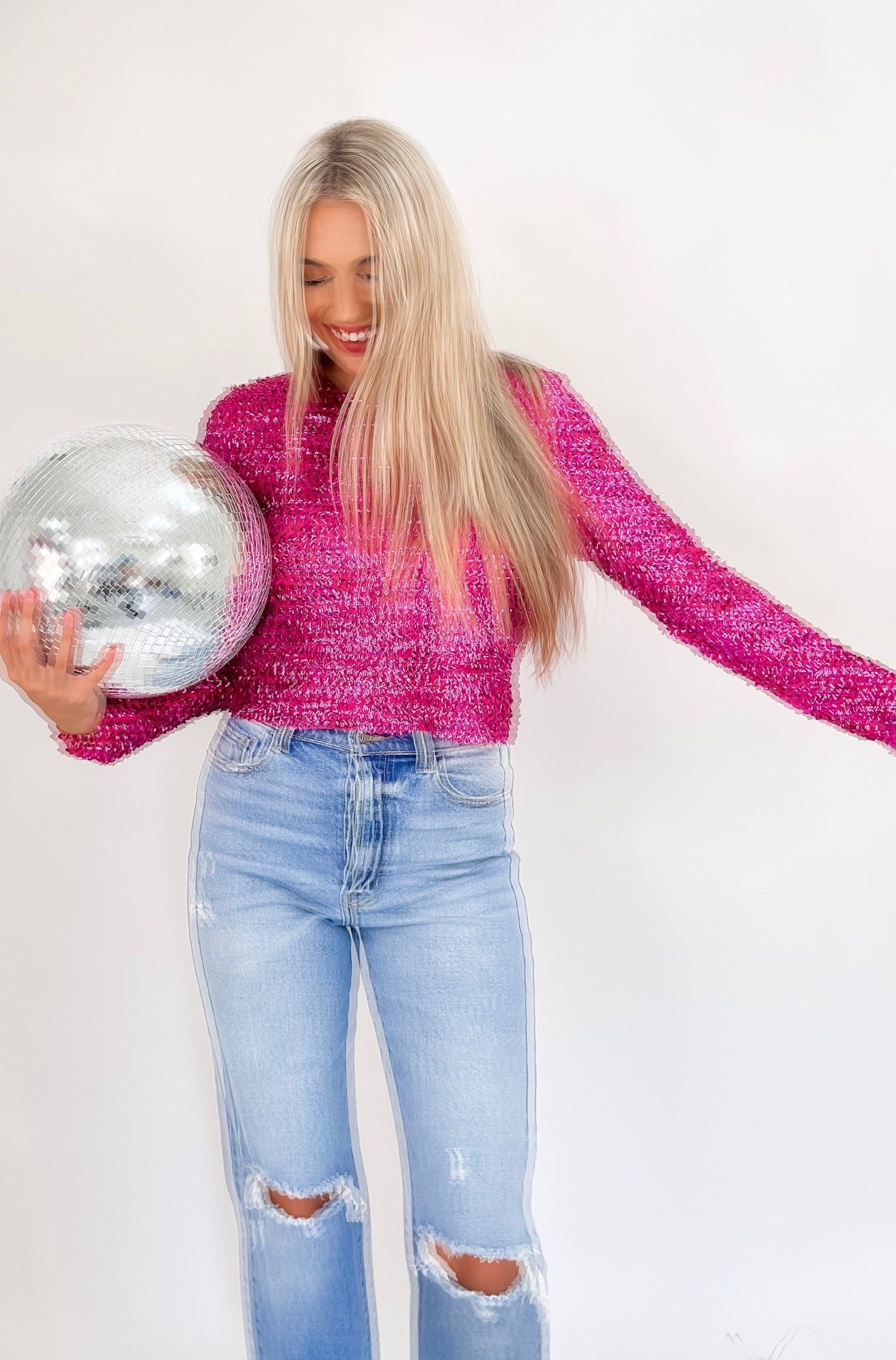 Out Of Your Control Mesh Top sold by Bella Rose boutique product image thumbnail 4