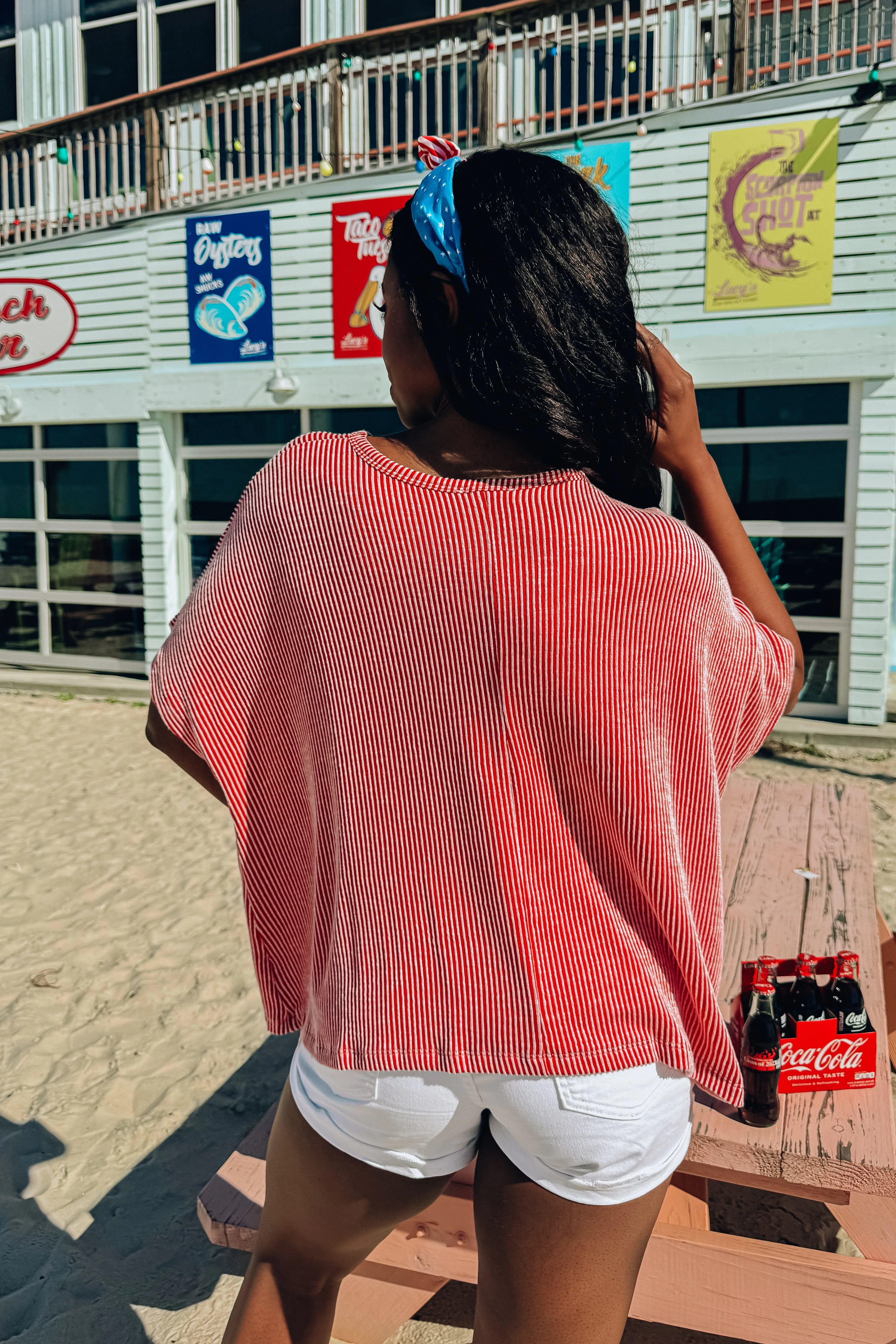 On To Simpler Times Ribbed Top sold by Bella Rose boutique product image thumbnail 4