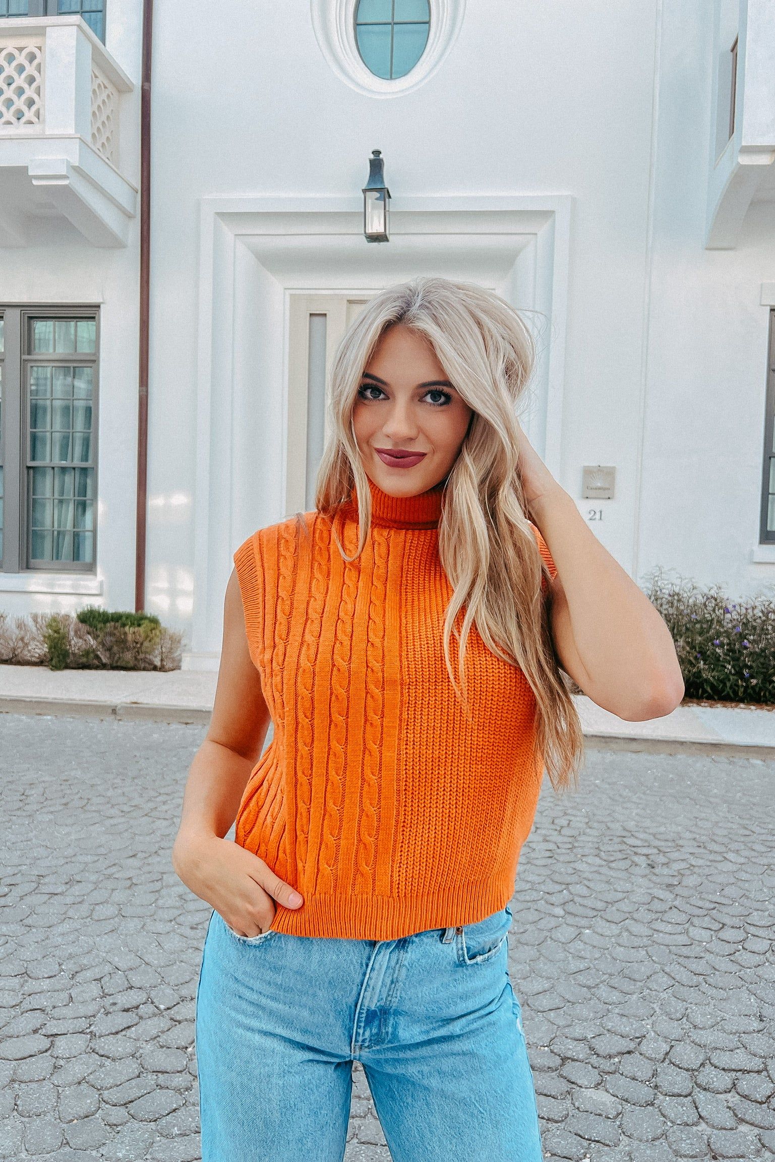 Fit For Fall Turtleneck Sweater Vest sold by Bella Rose boutique product image thumbnail 2