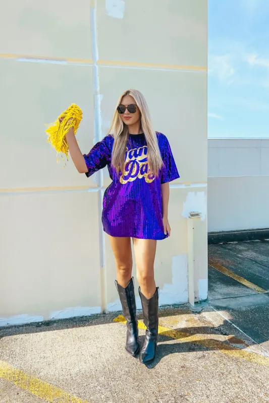 Gameday Glam Sequin Dress sold by Bella Rose boutique