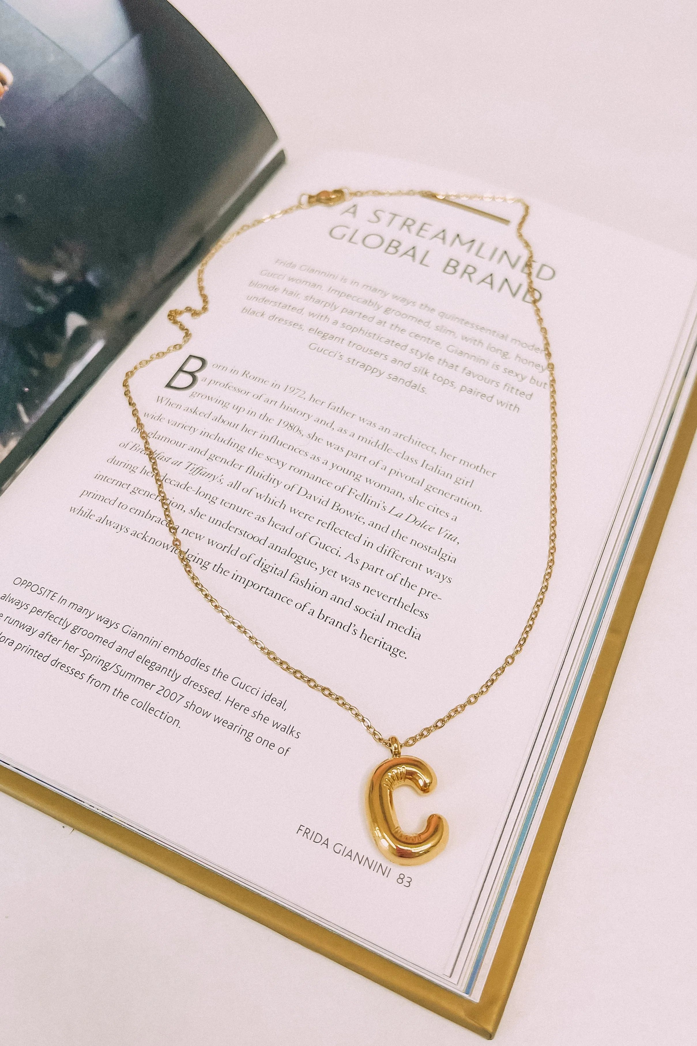 What's My Name Initial Necklace sold by Bella Rose boutique product image thumbnail 3