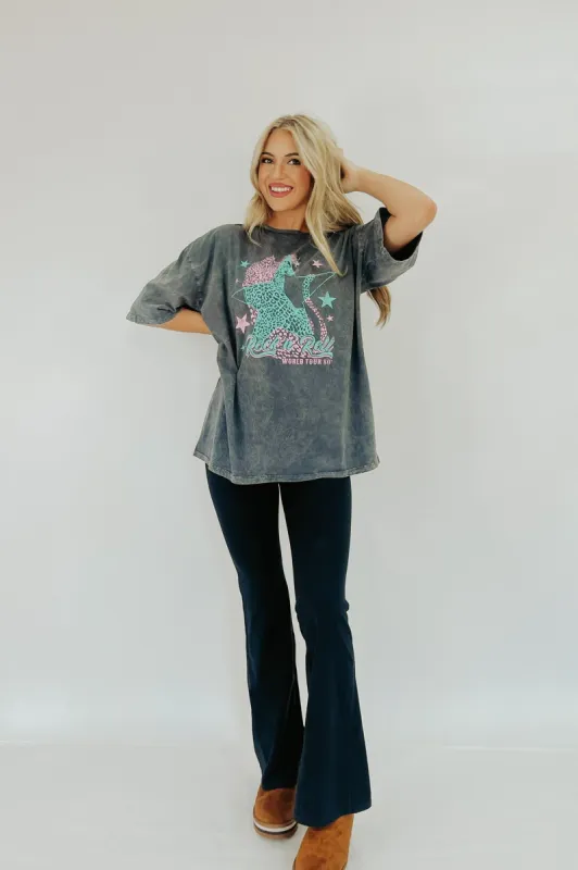 Star Leopard 80s Graphic Tee made by Bella Rose boutique