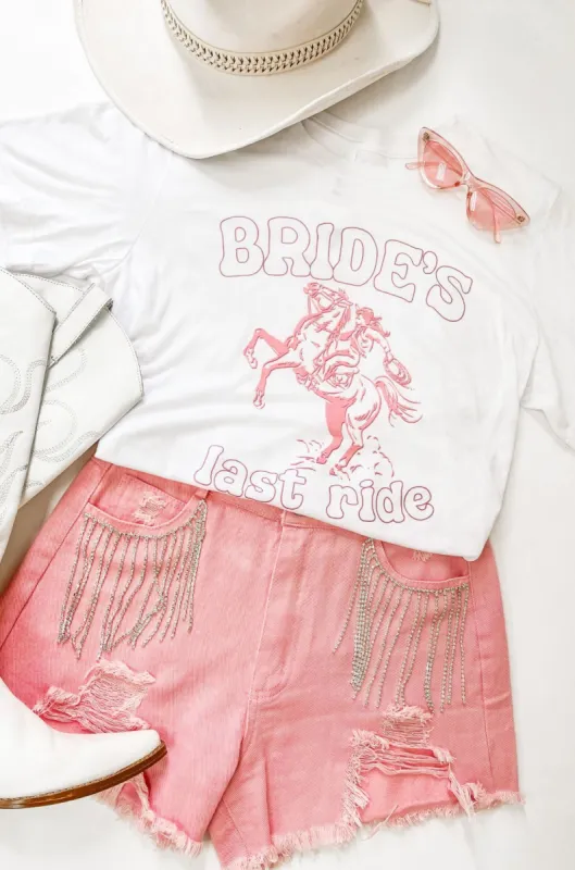 Bride's Last Ride Graphic Top sold by Bella Rose boutique