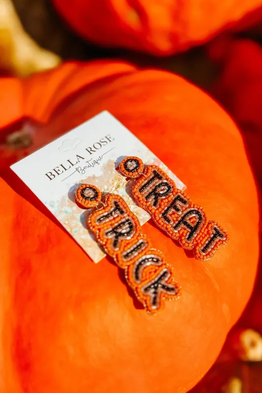 Trick Or Treat Seed Bead Earrings sold by Bella Rose boutique