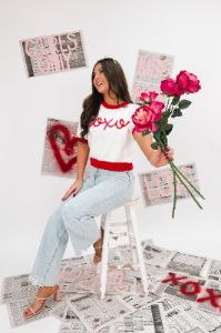 "XOXO" Sweater sold by Bella Rose boutique