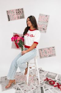 "XOXO" Sweater sold by Bella Rose boutique