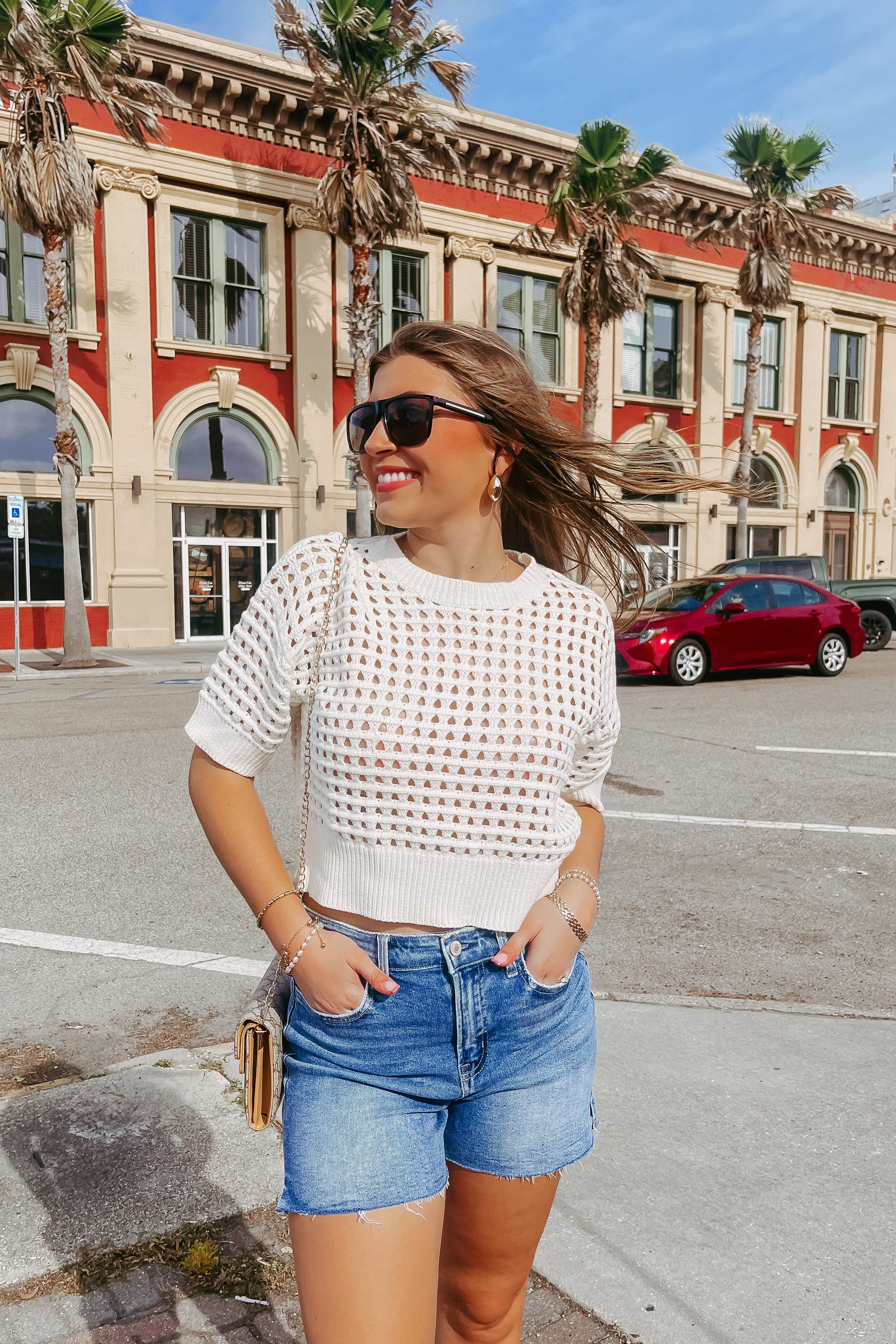 Breezy Perspective Crochet Top sold by Bella Rose boutique product image thumbnail 2