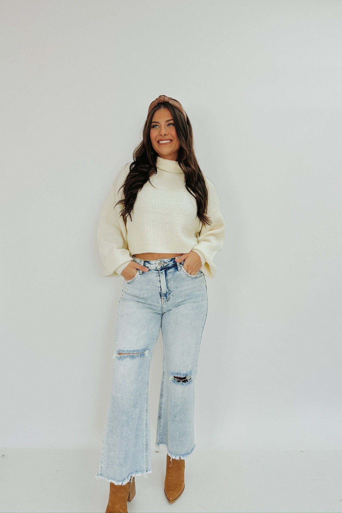 Waiting For Snow Turtleneck Sweater sold by Bella Rose boutique product image thumbnail 3