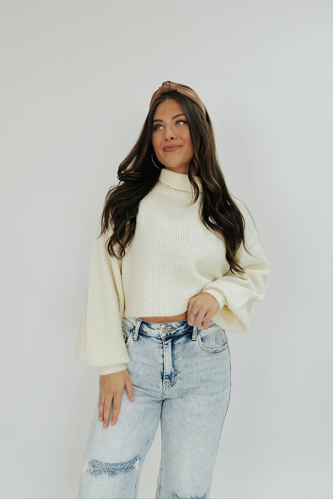 Waiting For Snow Turtleneck Sweater sold by Bella Rose boutique product image thumbnail 2