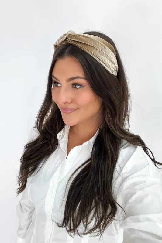 Simple Prestige Velvet Knot Headband sold by Bella Rose boutique