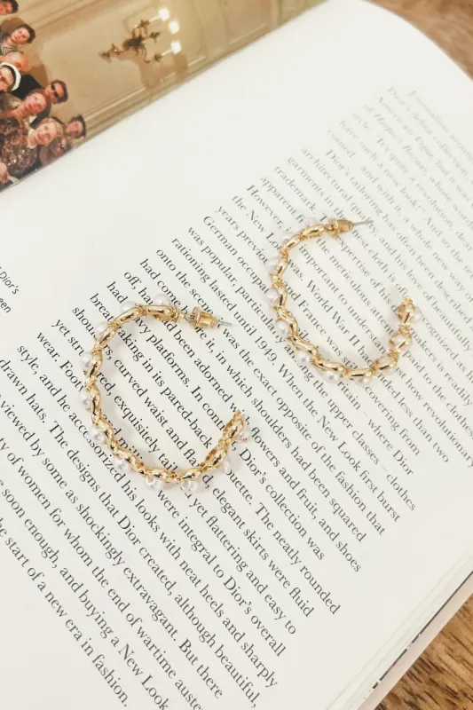 Phoebe Pearl Hoop Earrings sold by Bella Rose boutique