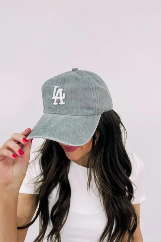 LA Vintage Wash Baseball Cap sold by Bella Rose boutique