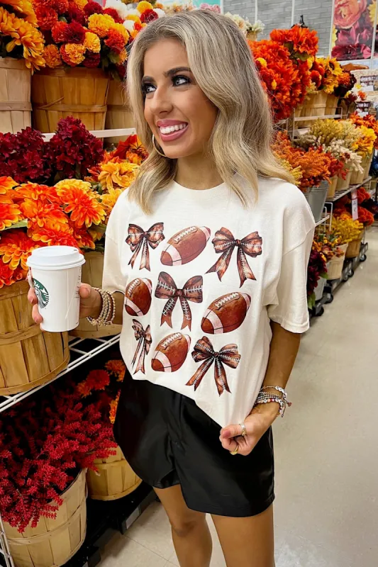 To Cute For Game Day Graphic Top sold by Bella Rose boutique