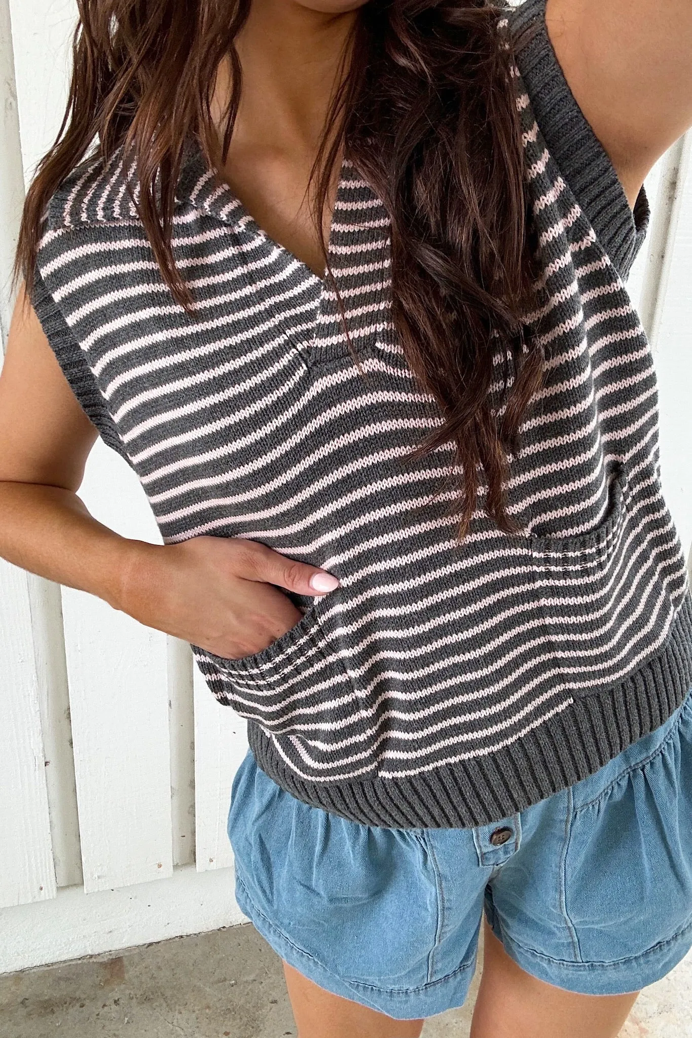 Seasonal Sophistication Sleeveless Sweater sold by Bella Rose boutique product image thumbnail 2