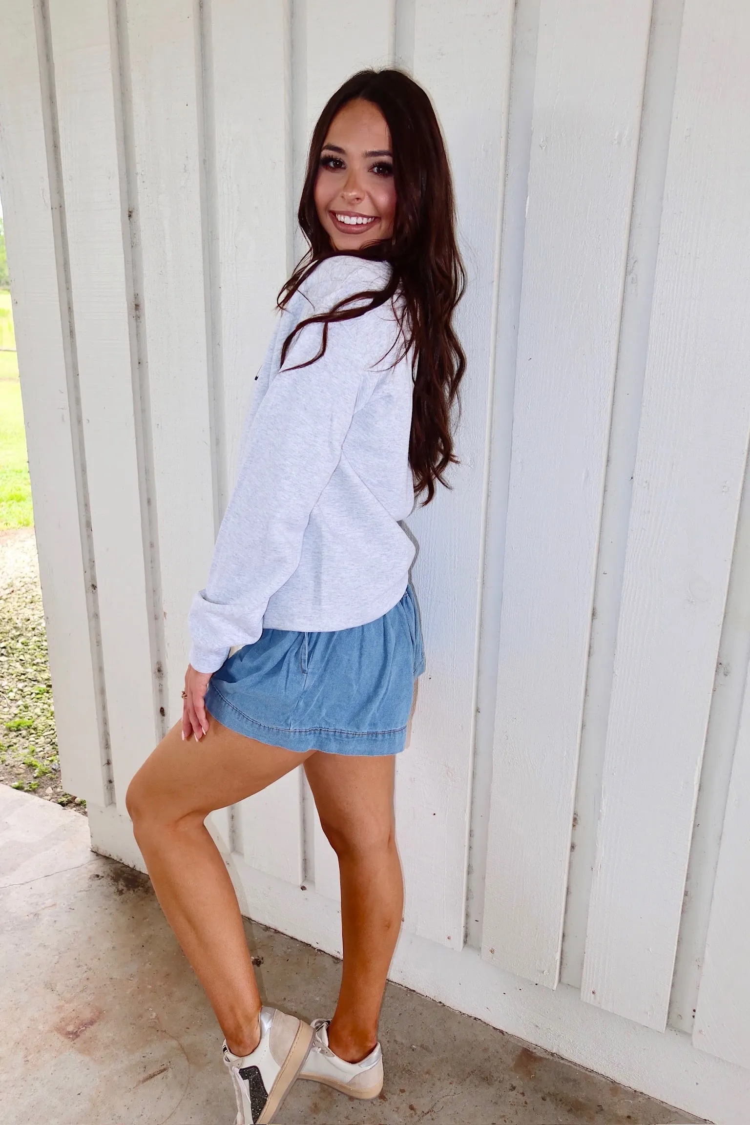 Why So Moody Rhinestone Sweatshirt sold by Bella Rose boutique product image thumbnail 3