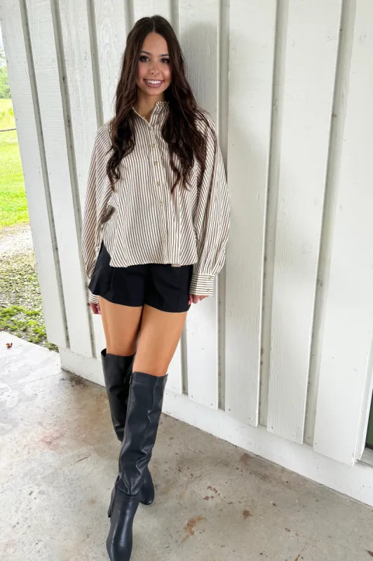 Everything To Me Striped Raglan Shirt sold by Bella Rose boutique
