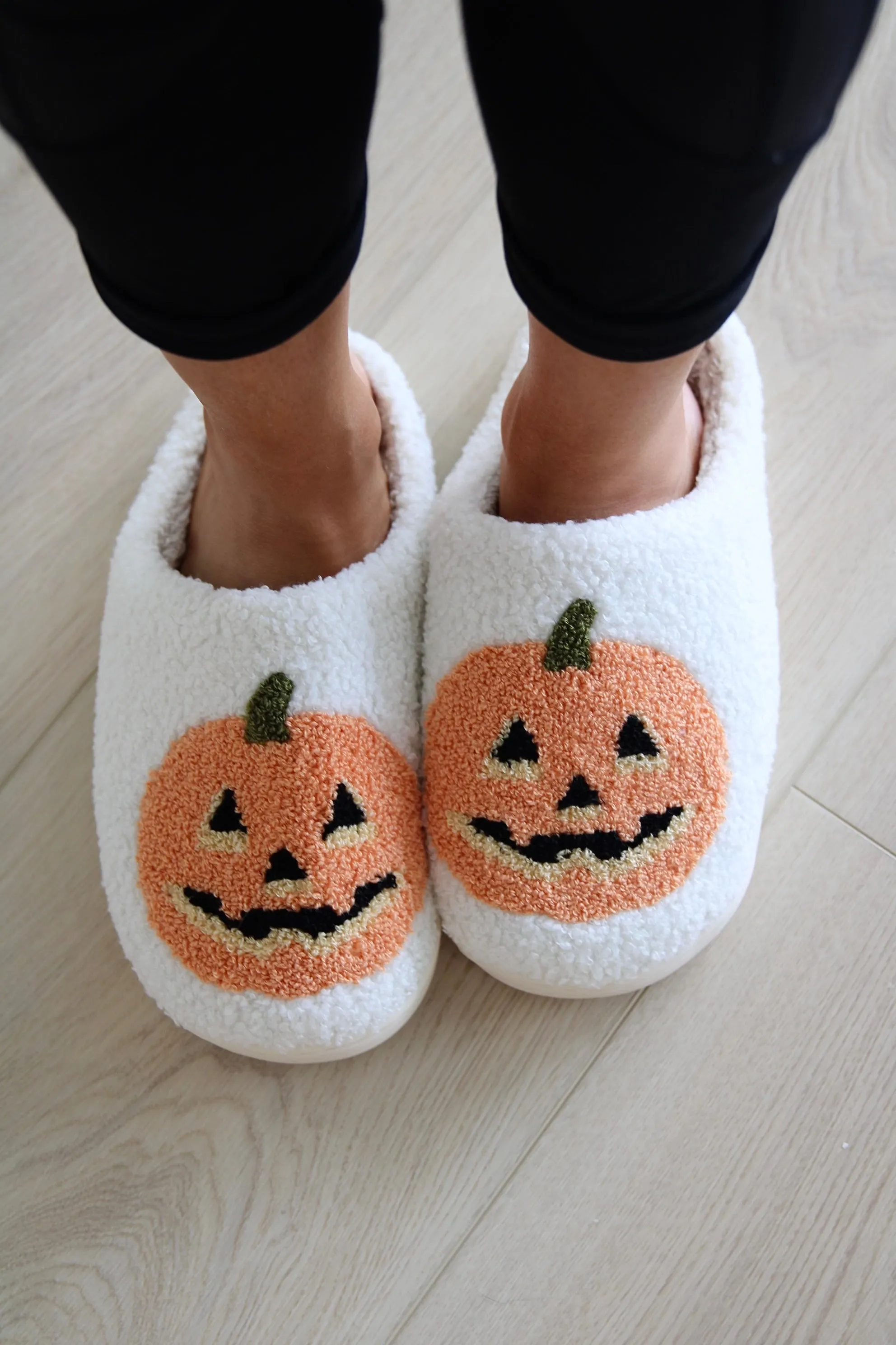 Pumpkin Slippers sold by Bella Rose boutique