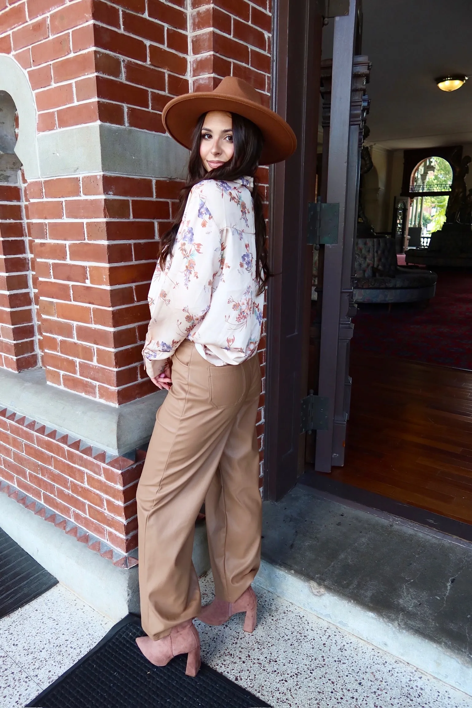 Always Winging It Faux Leather Pants sold by Bella Rose boutique product image thumbnail 3