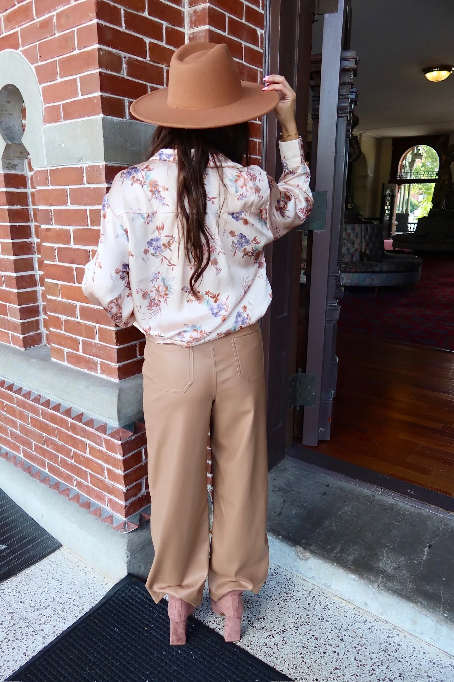 Always Winging It Faux Leather Pants sold by Bella Rose boutique product image thumbnail 4