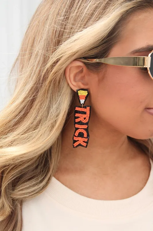 Sweet Trick Or Treat Seed Bead Earrings sold by Bella Rose boutique