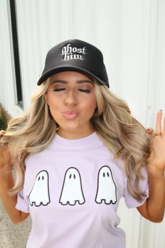 Ghost Him Trucker Hat sold by Bella Rose boutique